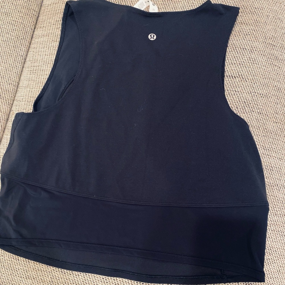 lululemon athletica Black Crop Top